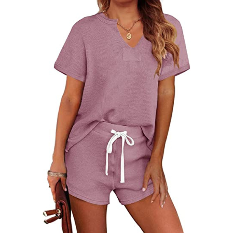 Women's Short Sleeve Pajama SetWomen's Short Sleeve Pajama Set - View 3
