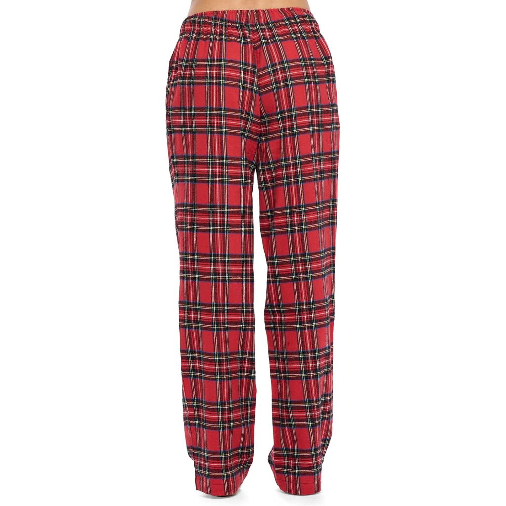 Lounge Pajama Pants With Checkered Pattern For Women