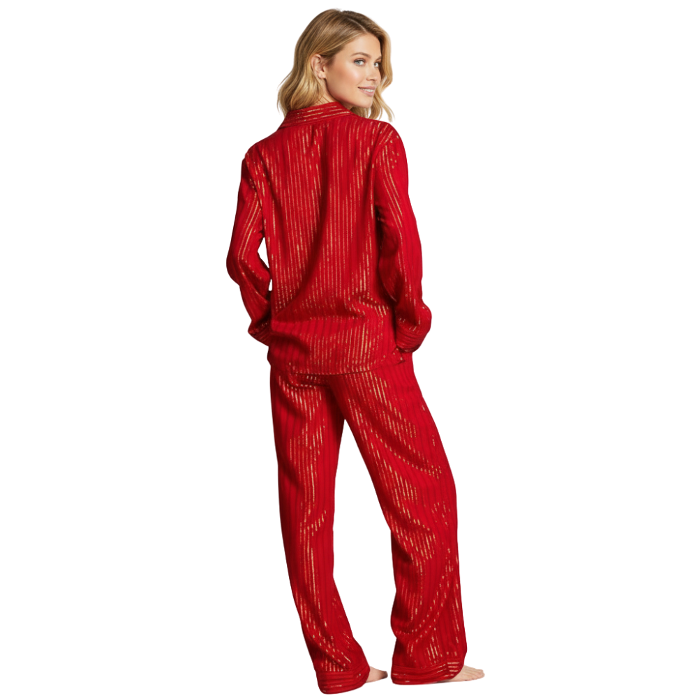 Long Sleeve Button Down Sleepwear Pajama Set