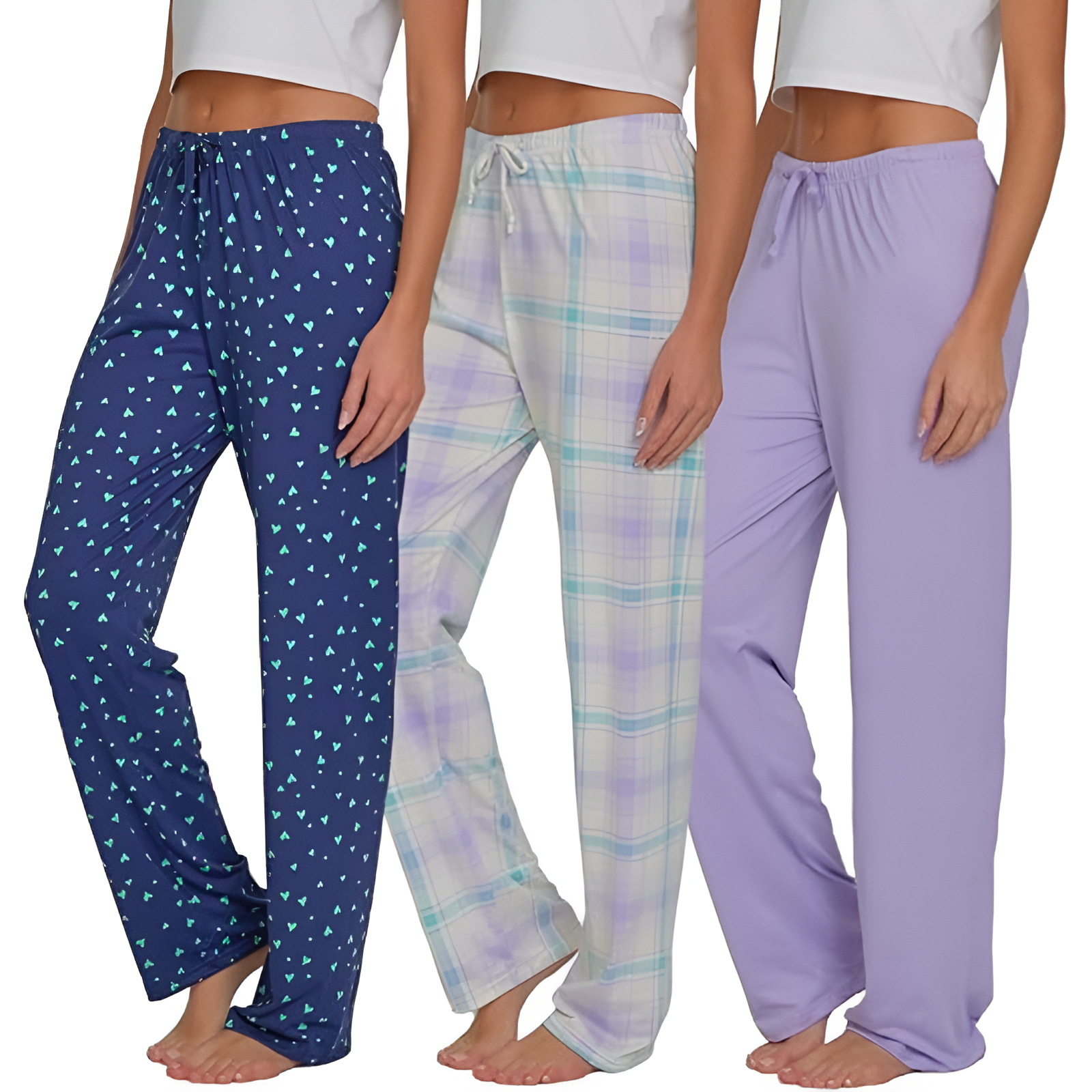 Pack Of 3 Pajama Lounge Pants For Women