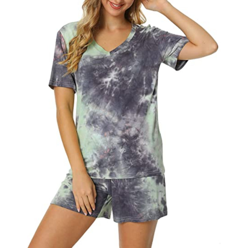 Tie-Dye Short Sleeve Women NightwearTie-Dye Short Sleeve Women Nightwear - View 16
