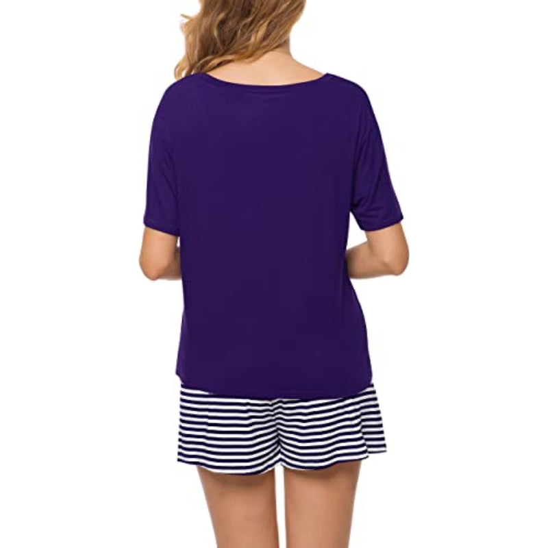 Striped Short Sleeve Women NightwearStriped Short Sleeve Women Nightwear - View 11