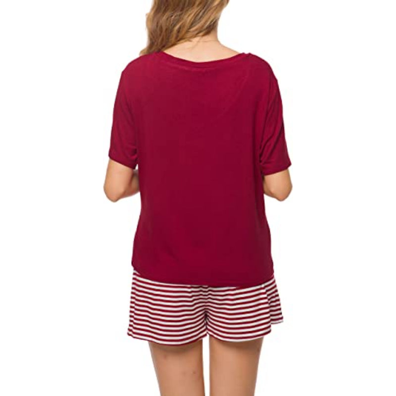 Striped Short Sleeve Women NightwearStriped Short Sleeve Women Nightwear - View 13