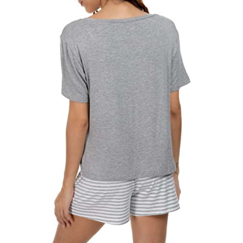 Striped Short Sleeve Women NightwearStriped Short Sleeve Women Nightwear - View 21