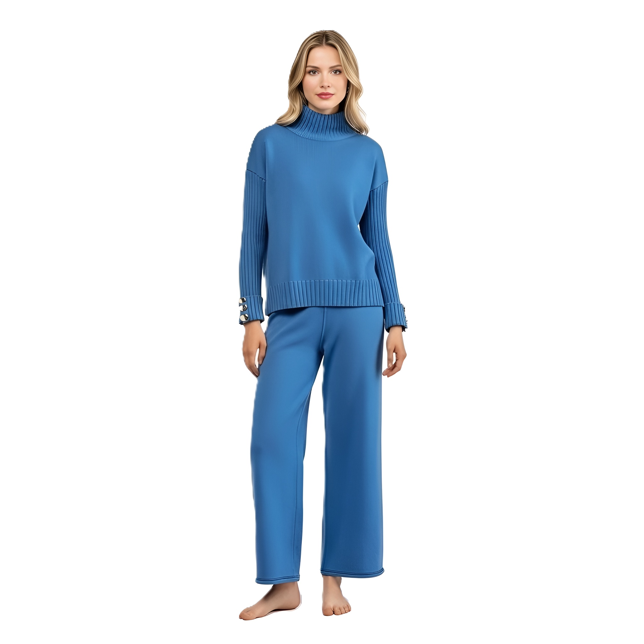 Knit Two Piece Winter Set Outfit