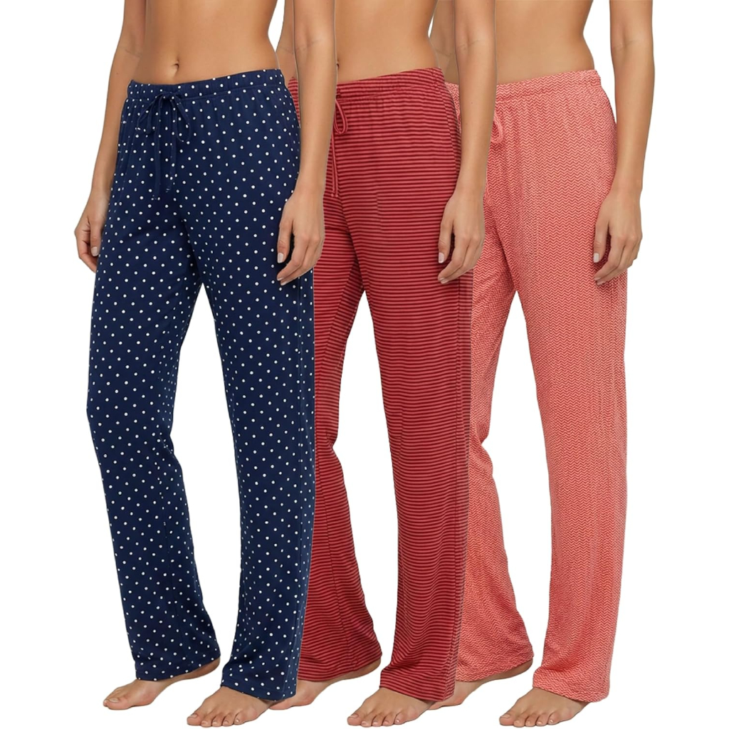 Pack Of 3 Comfy Pajama Lounge Pants For Women