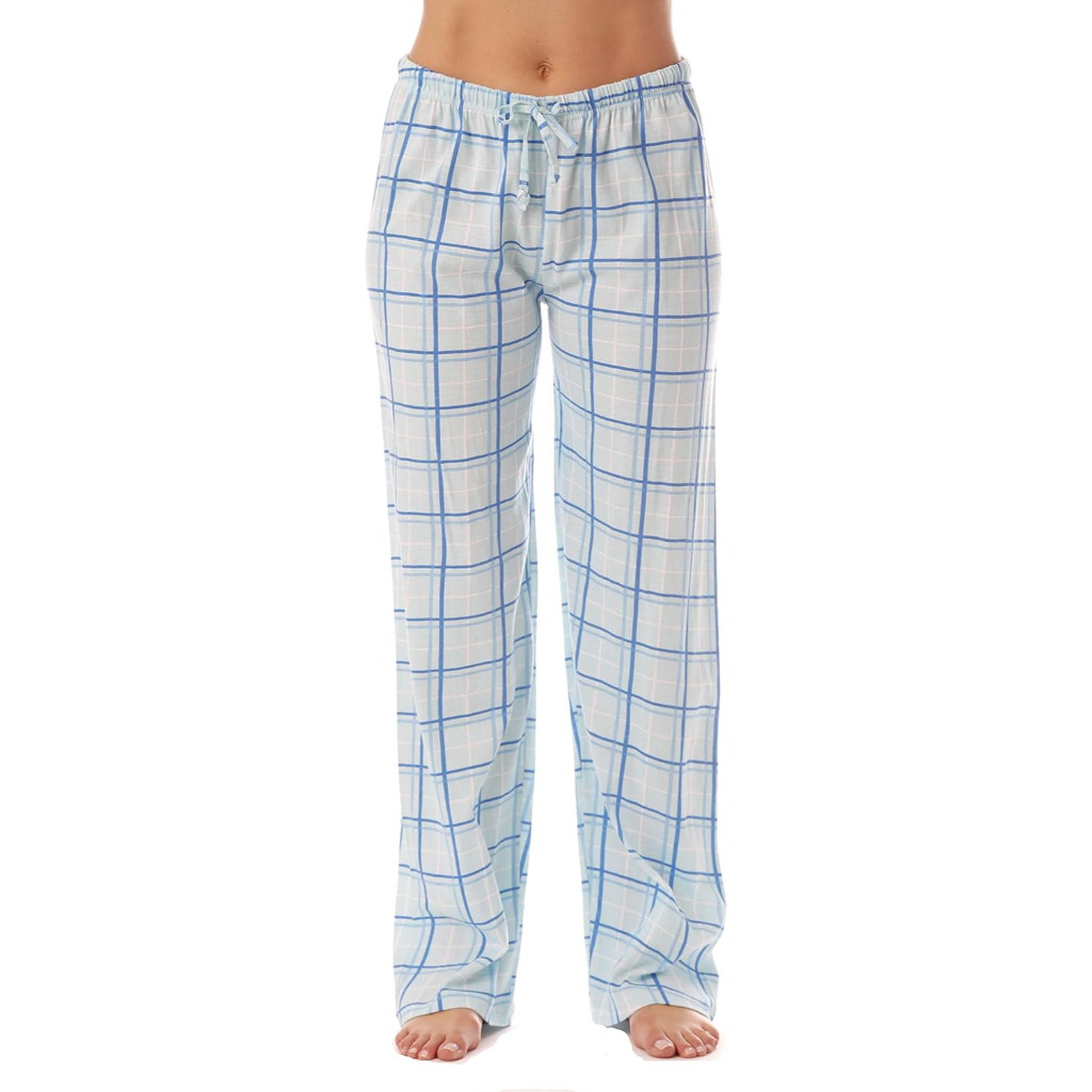 Soft Cotton Plaid Pajama Sleepwear Pants