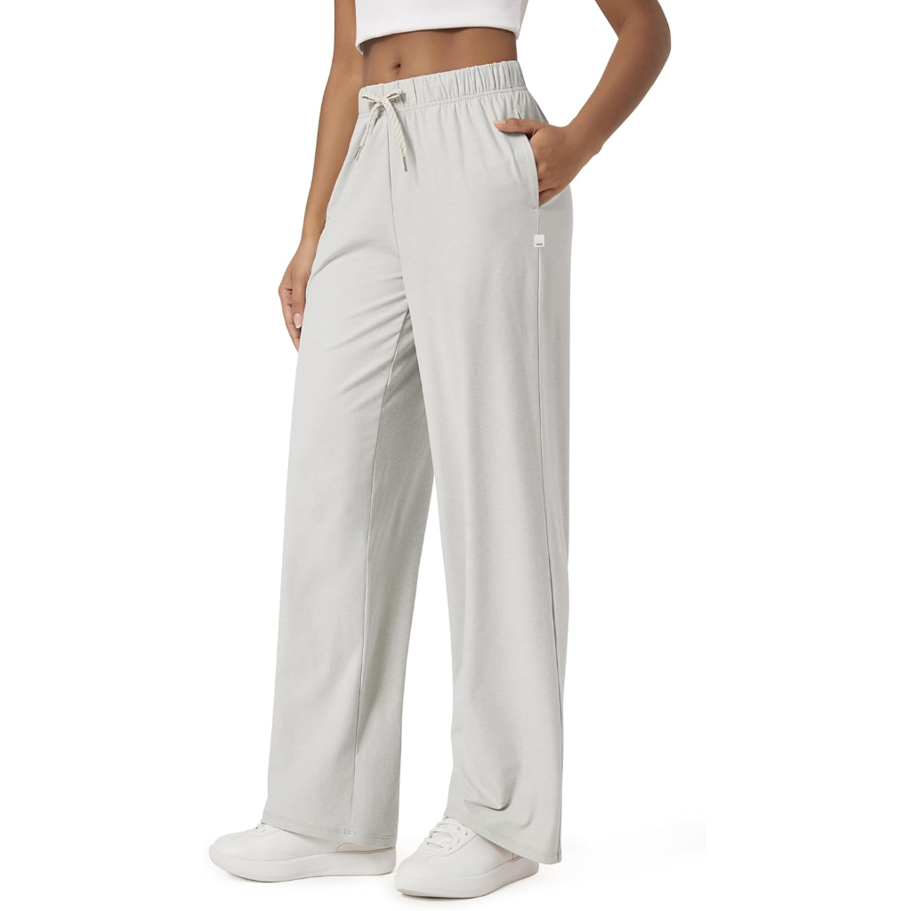 Straight Lounge Pajama Pants With Pockets