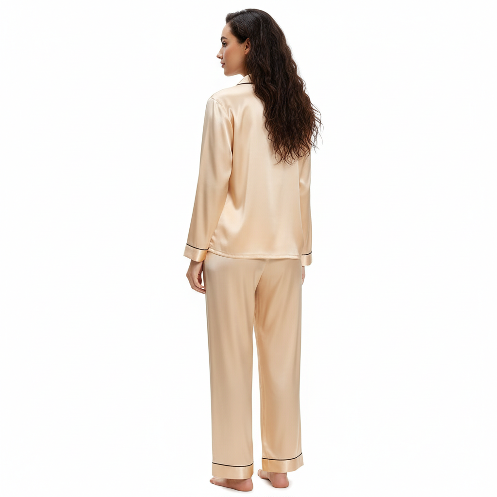Two Piece Button Down Sleepwear Pajama Sets For Women