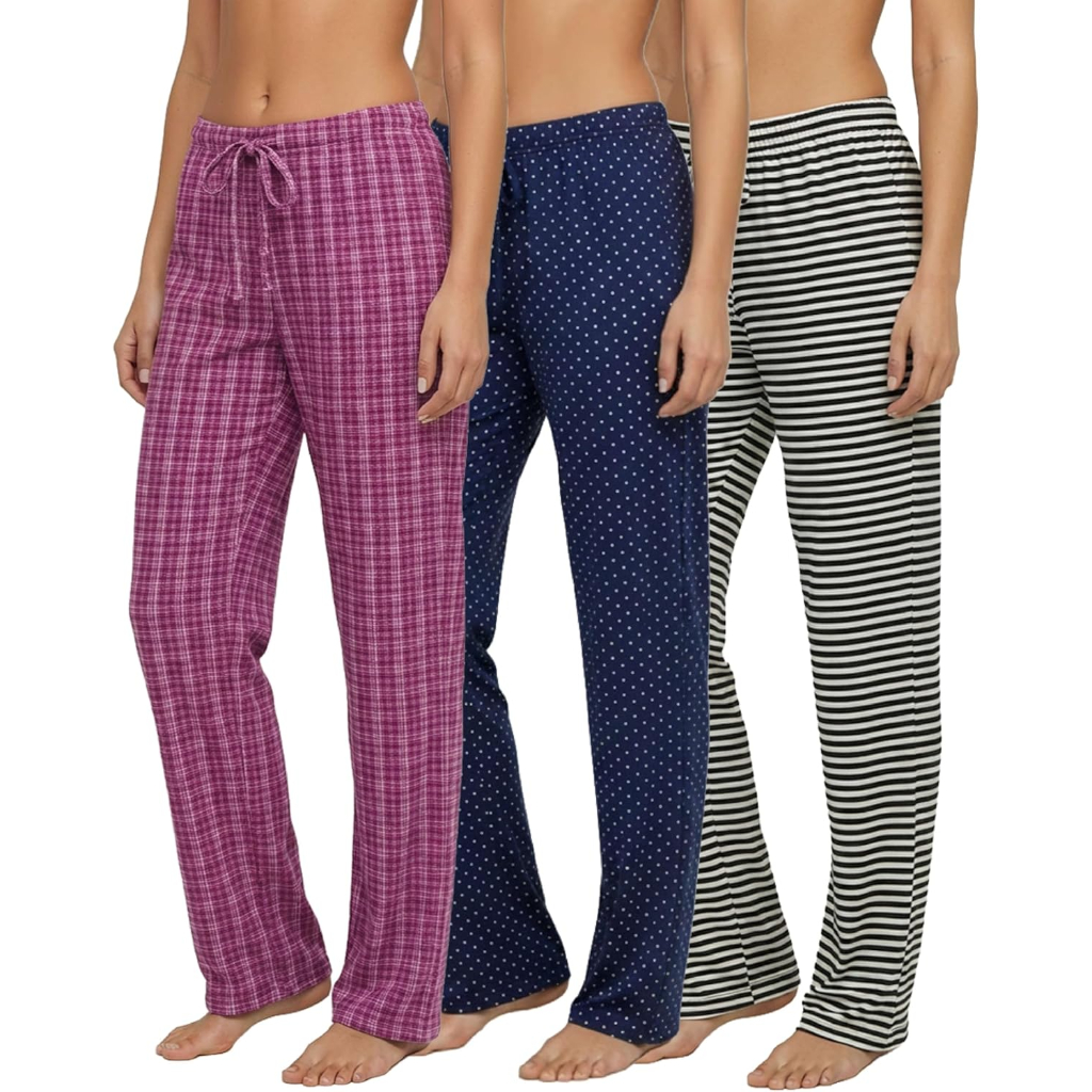 Pack Of 3 Comfy Pajama Lounge Pants For Women