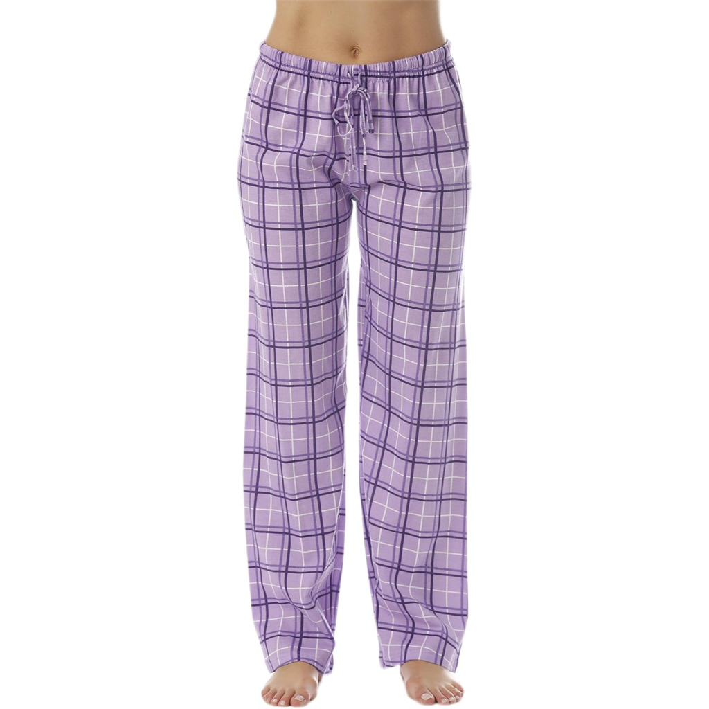 Soft Cotton Plaid Pajama Sleepwear Pants