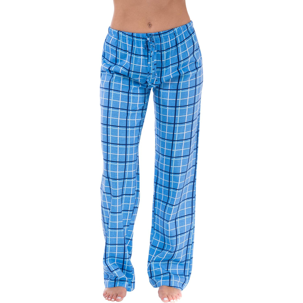 Soft Cotton Plaid Pajama Sleepwear Pants