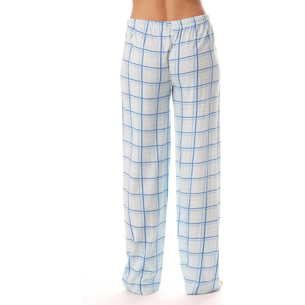 Soft Cotton Plaid Pajama Sleepwear Pants