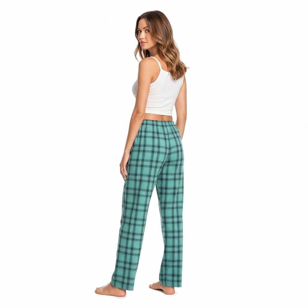 Comfortable Plaid Cotton Lounge Pajama Pants for Women