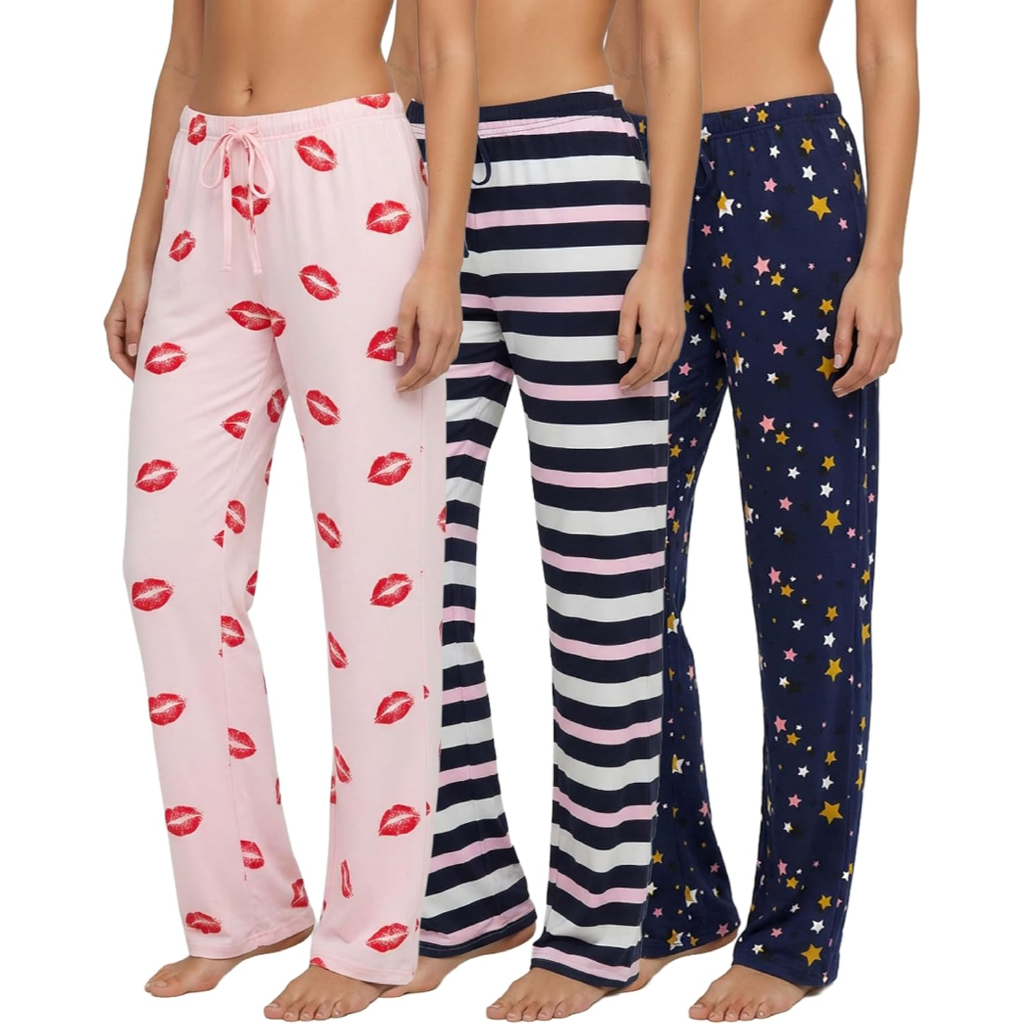 Pack Of 3 Comfy Pajama Lounge Pants For Women