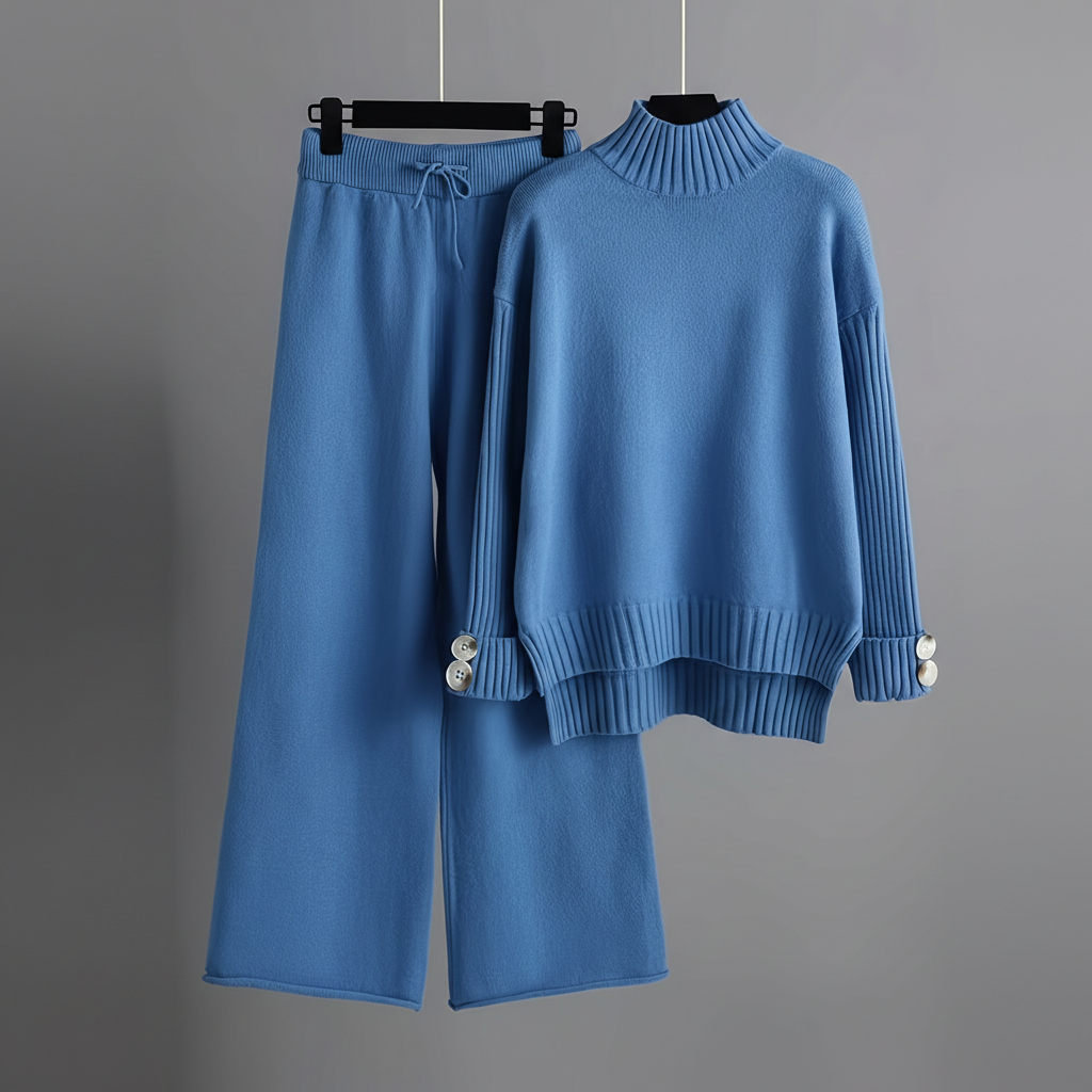 Knit Two Piece Winter Set Outfit