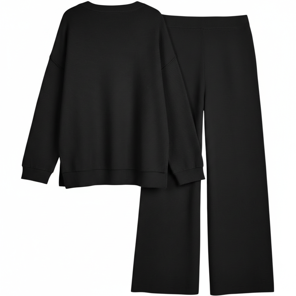 Two Piece Oversized Knit Slouchy Matching Set