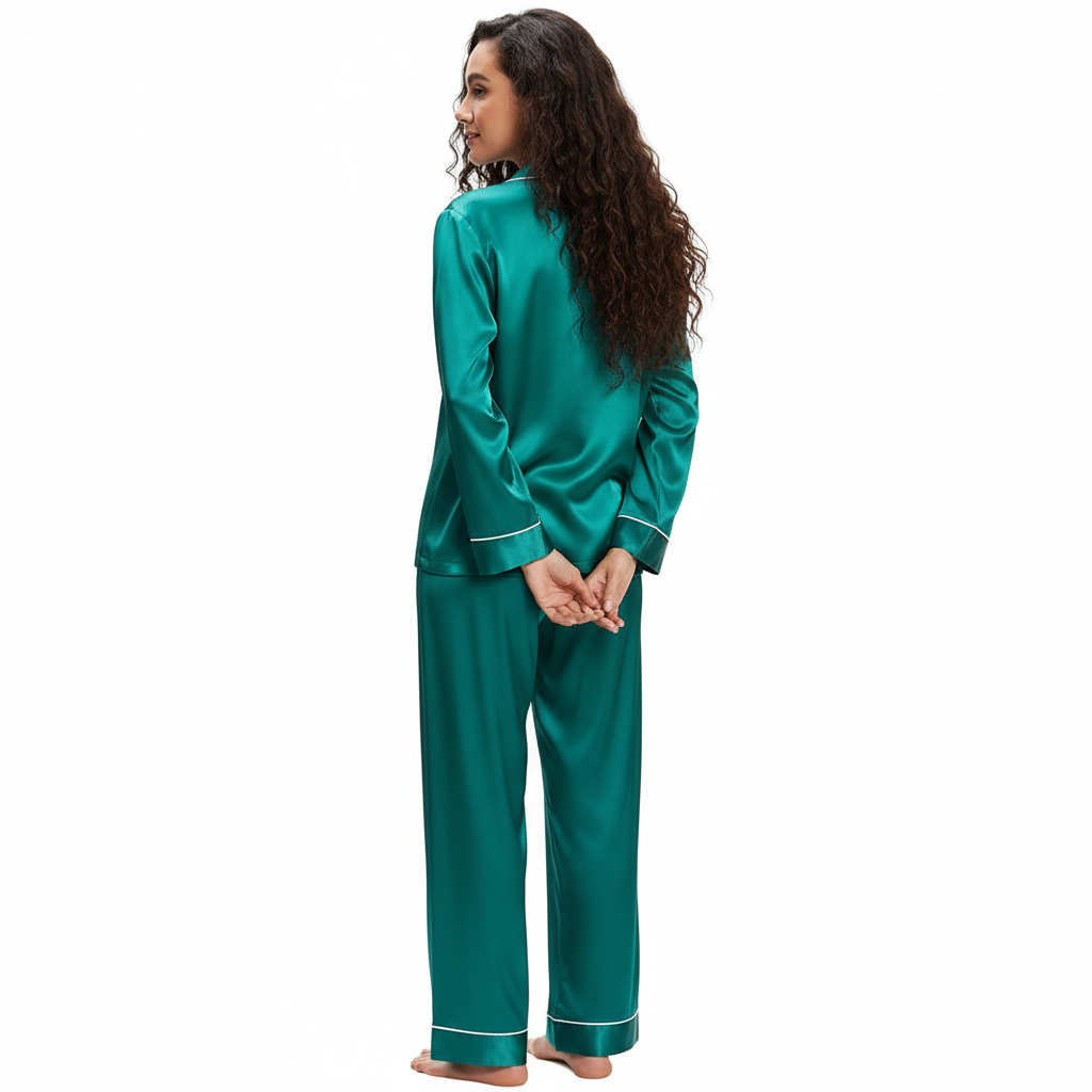 Two Piece Button Down Sleepwear Pajama Sets For Women