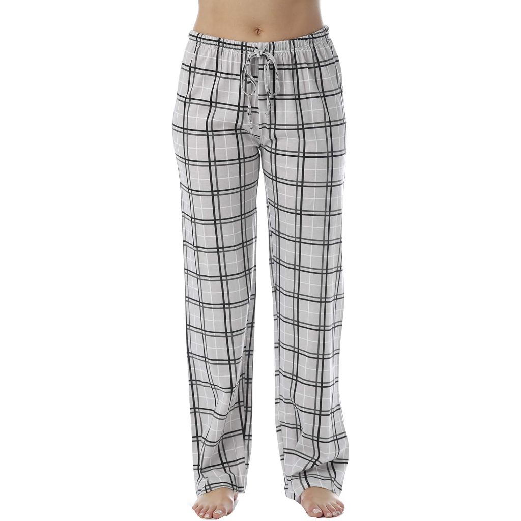 Soft Cotton Plaid Pajama Sleepwear Pants