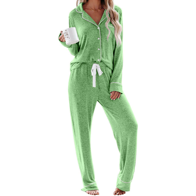 Long Sleeve Button Down Pajama Set-Original Pajamas