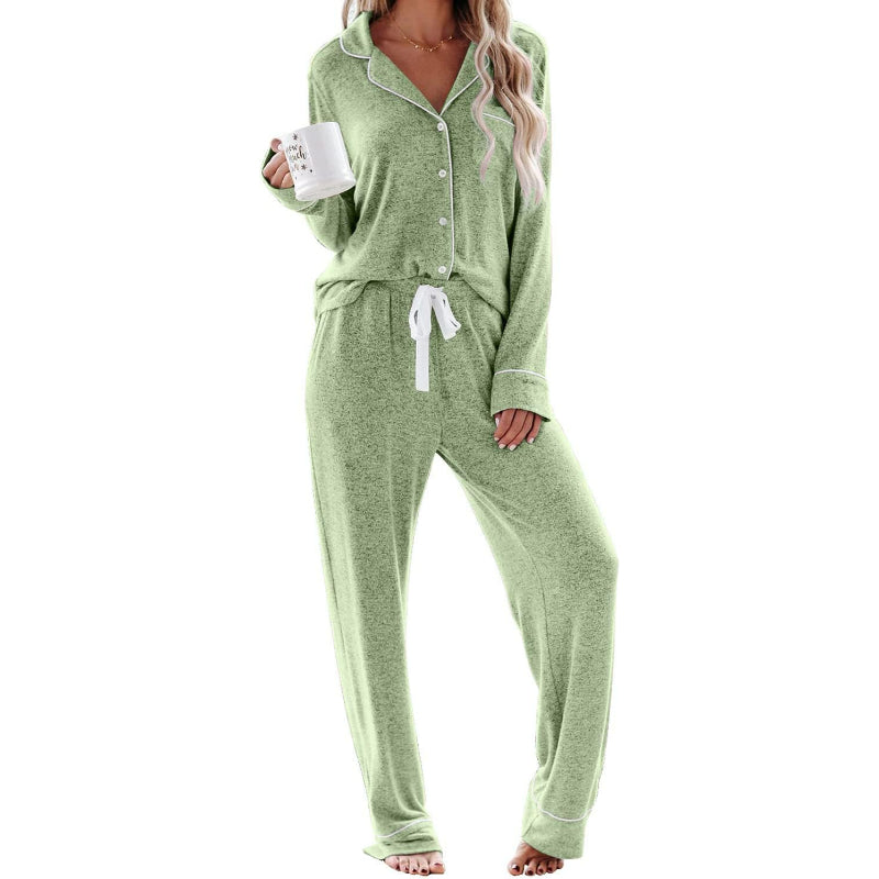 Long Sleeve Button Down Pajama Set-Original Pajamas