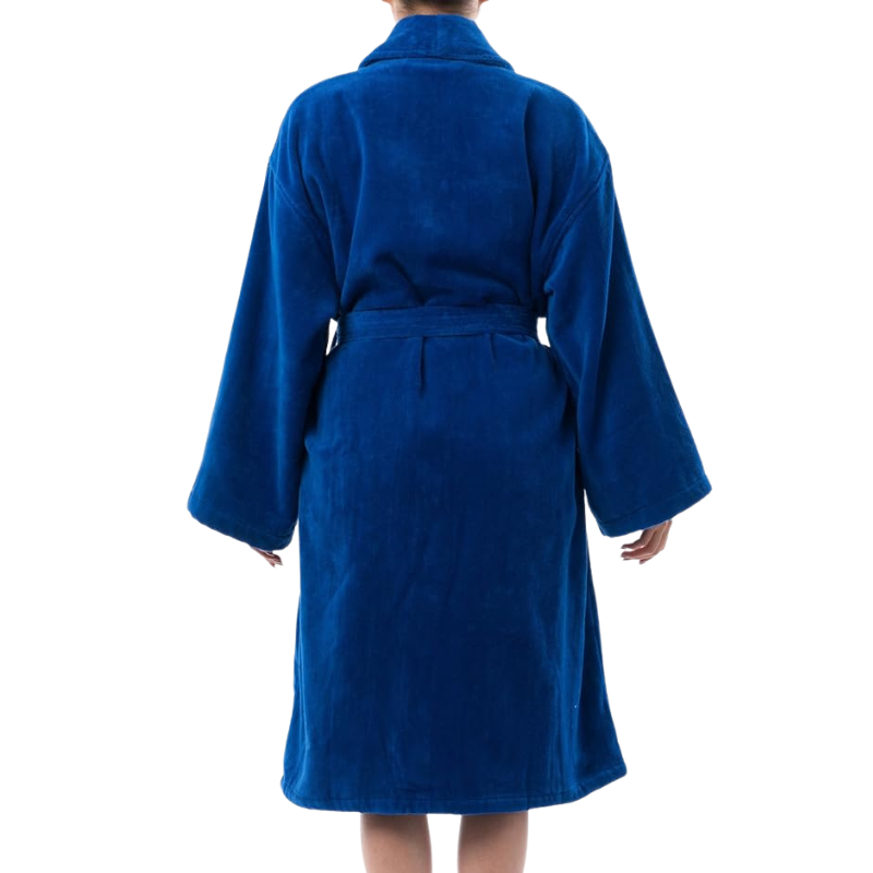 Soft Terry Bathrobe With Shawl Collar And Belt