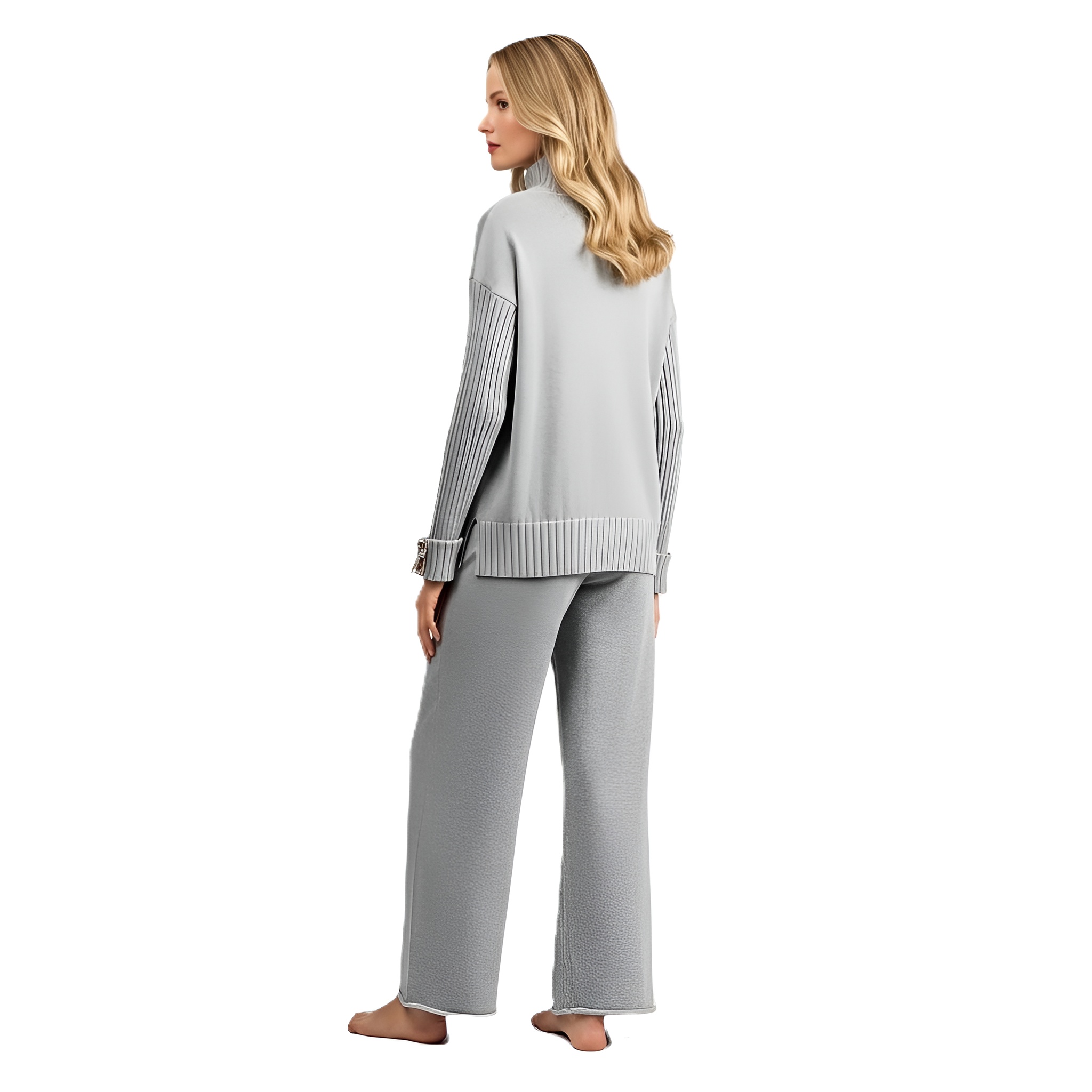 Knit Two Piece Winter Set Outfit