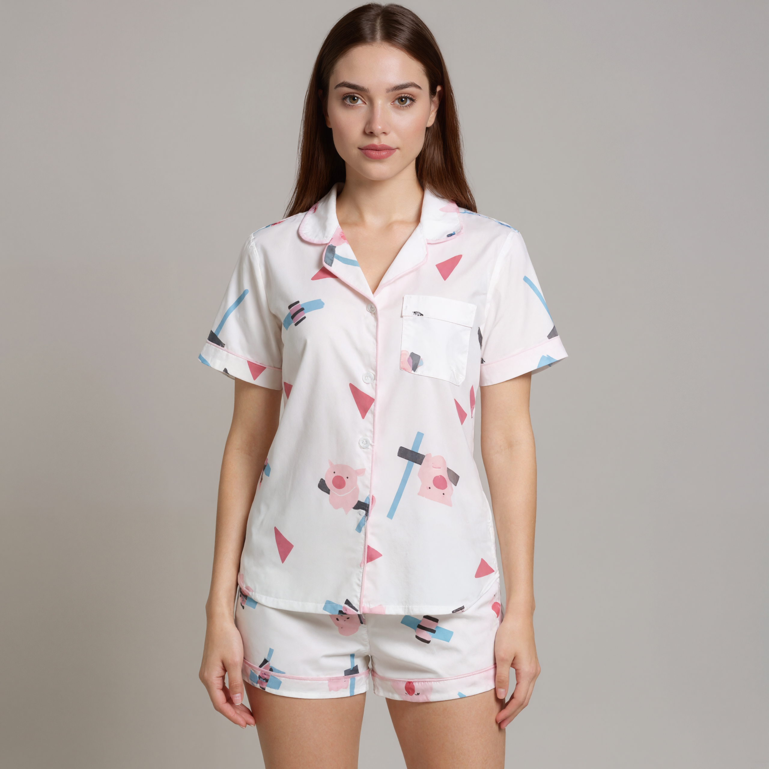 Casual Short Style Sleepwear SetCasual Short Style Sleepwear Set - View 13