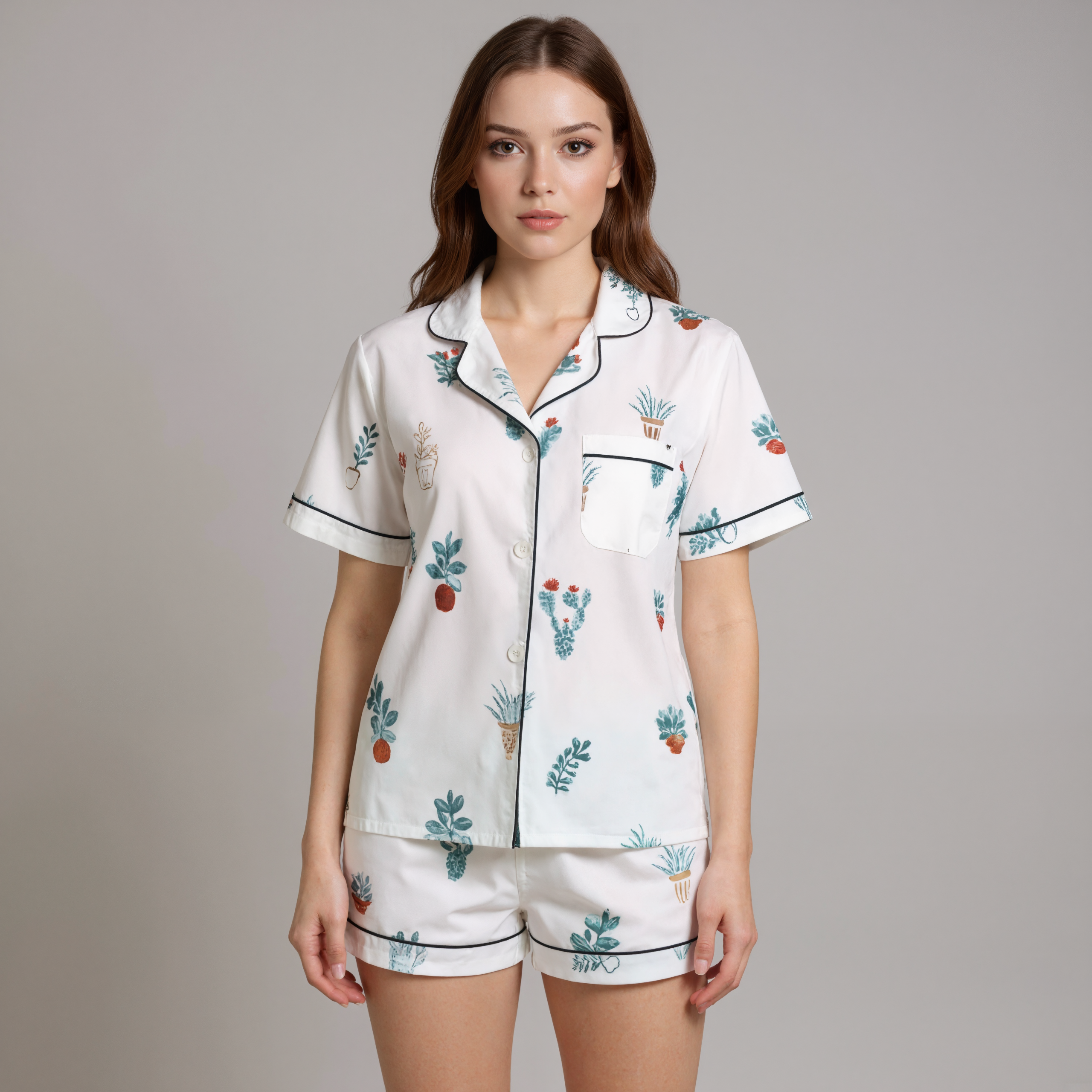 Casual Short Style Sleepwear SetCasual Short Style Sleepwear Set - View 8