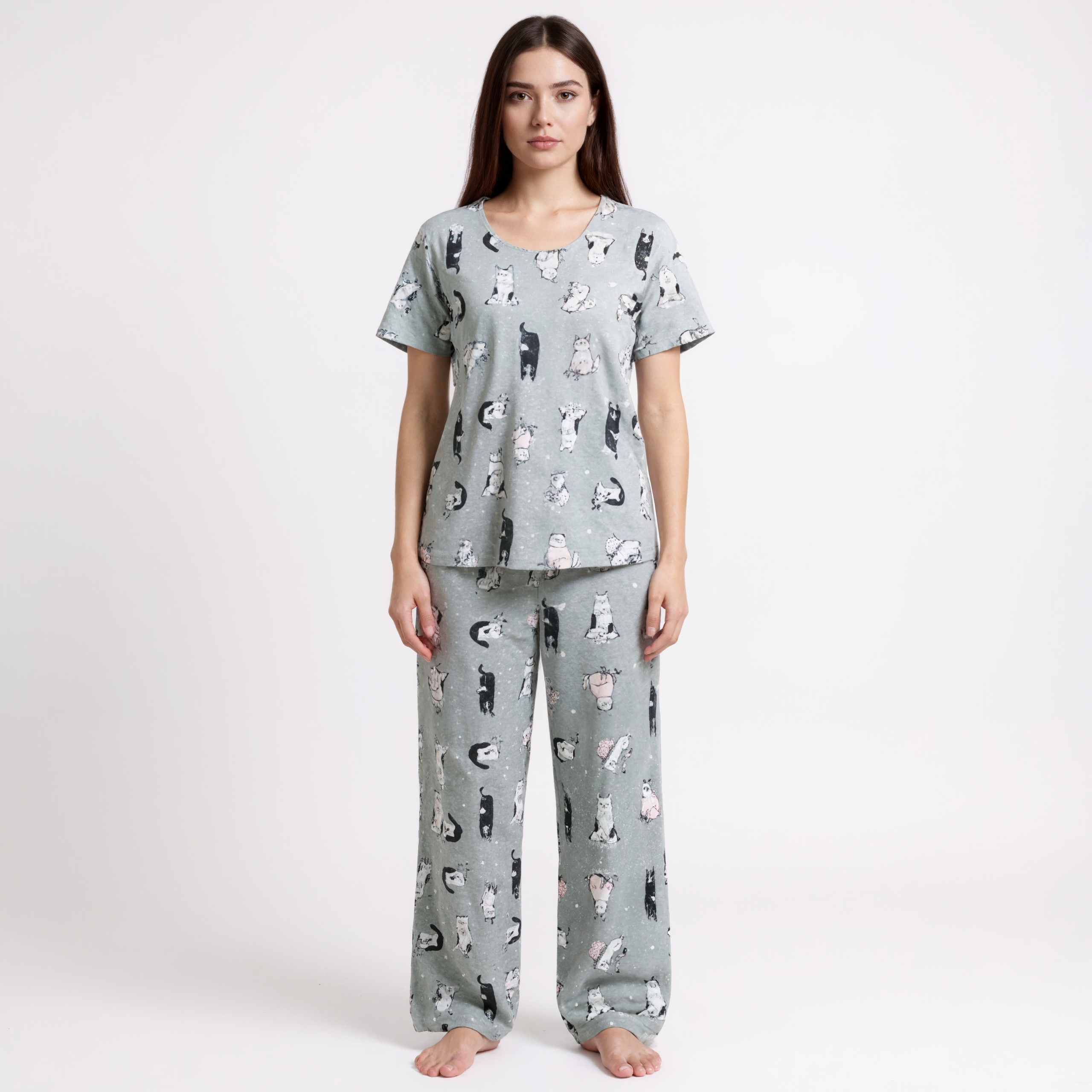 Casual Style Two Piece Sleep Set