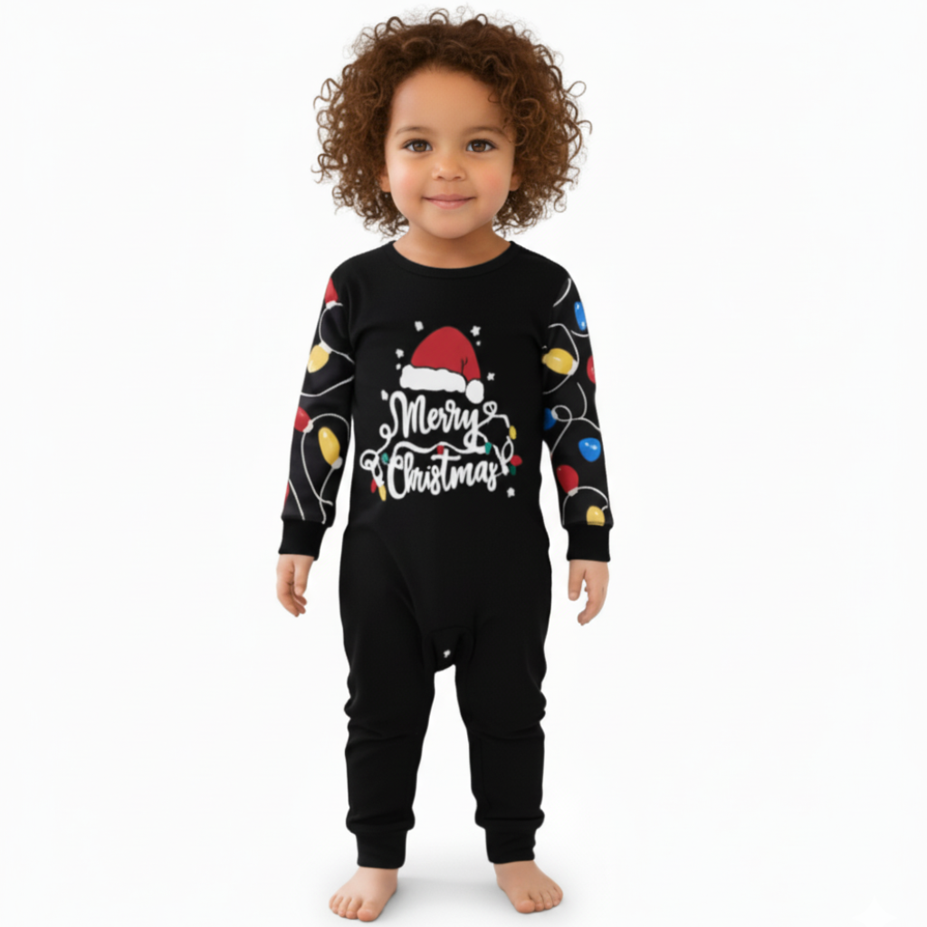 Christmas Lights All Over Print Family Matching Pajama Set