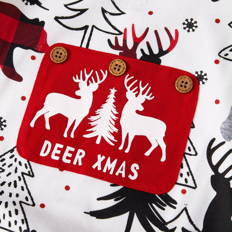 Christmas Family Matching Allover Print Zipper OnesiesChristmas Family Matching Allover Print Zipper Onesies - Image 5