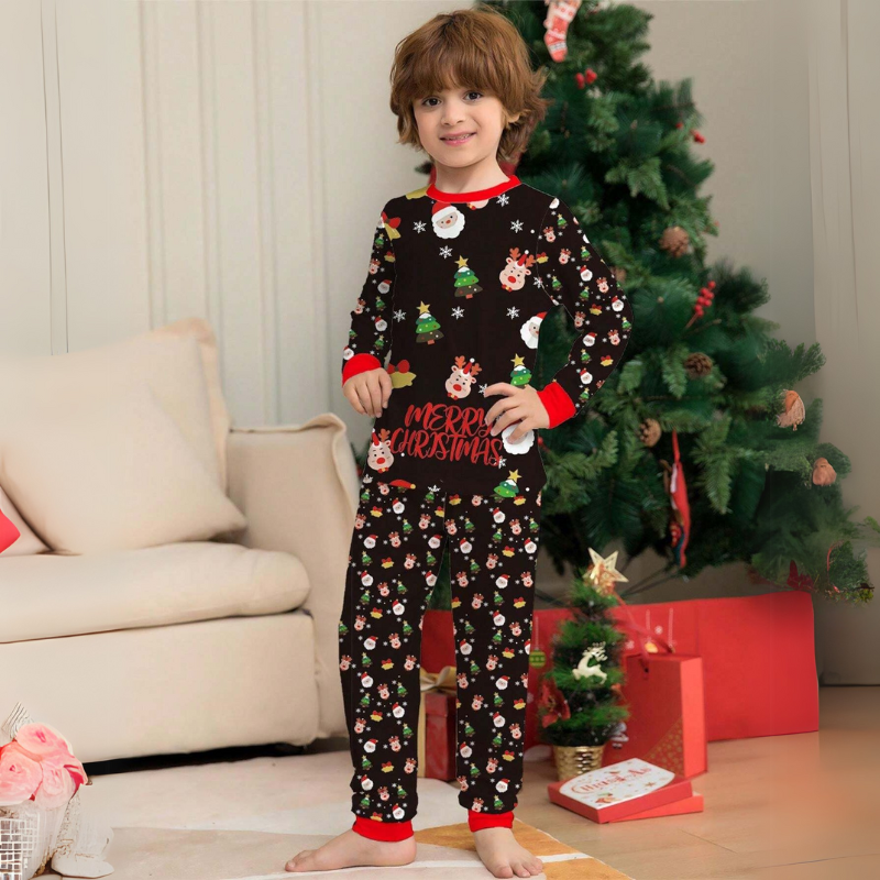 Christmas Letter Print Family Matching Pajamas SetChristmas Letter Print Family Matching Pajamas Set - Image 6