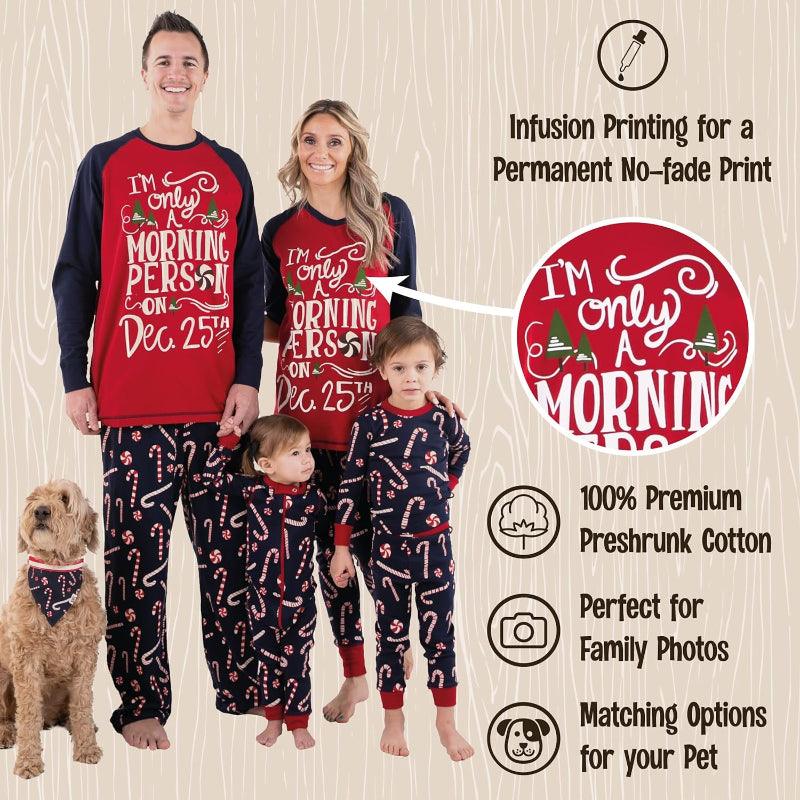 Christmas Themed Family Matching Pajama Set-Matching Pajama