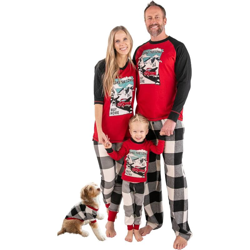 Christmas Themed Family Matching Pajama Set-Matching Pajama