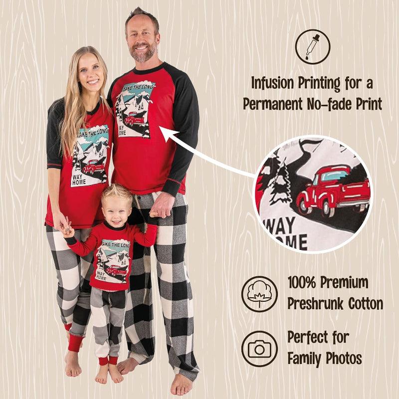 Christmas Themed Family Matching Pajama Set-Matching Pajama