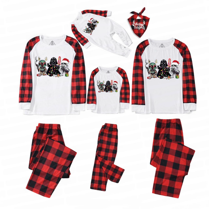 Family Matching Christmas Pajamas Set With Fun Character DesignFamily Matching Christmas Pajamas Set With Fun Character Design - Image 4