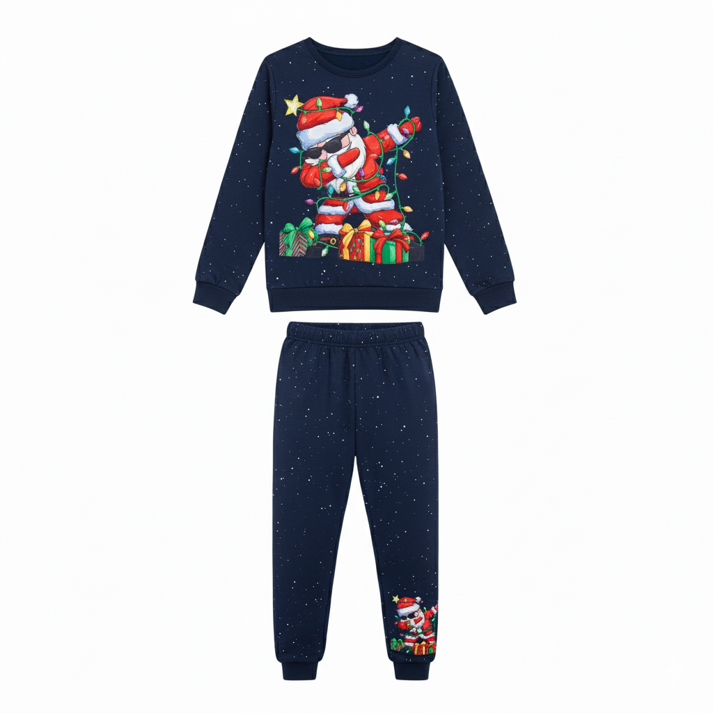 Christmas Sweatshirt And Pants Set For Boys