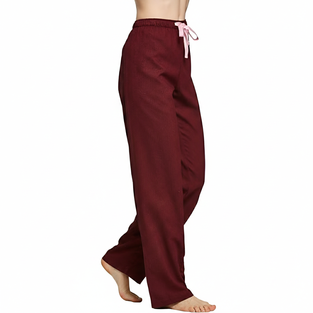Flannel Plaid Pajama Pants With Drawstring For Women
