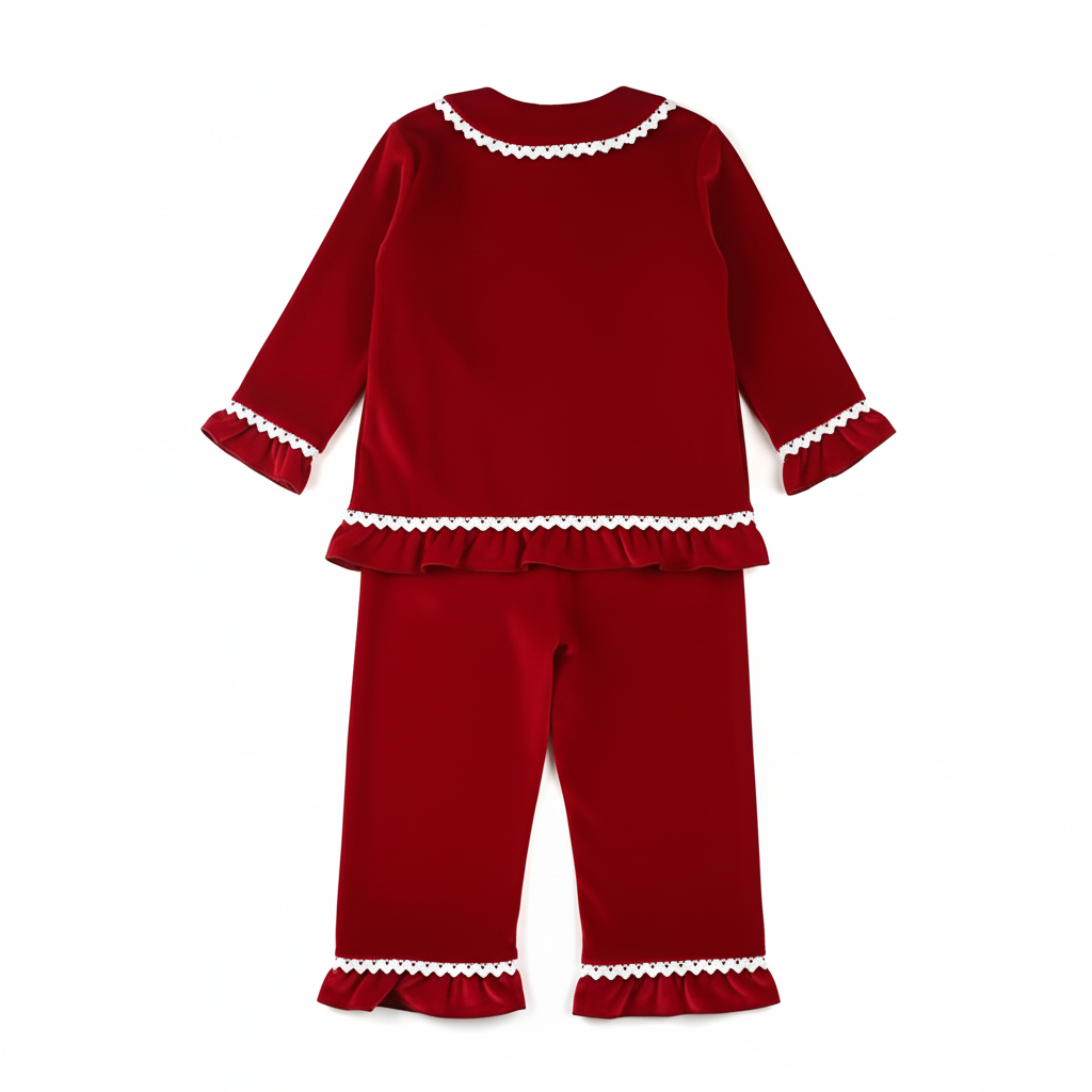 Family Matching Christmas Pajama Set And Dress For Holiday