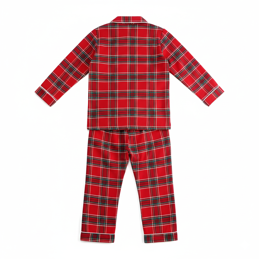 Family Matching Christmas Pajama Set And Dress For Holiday