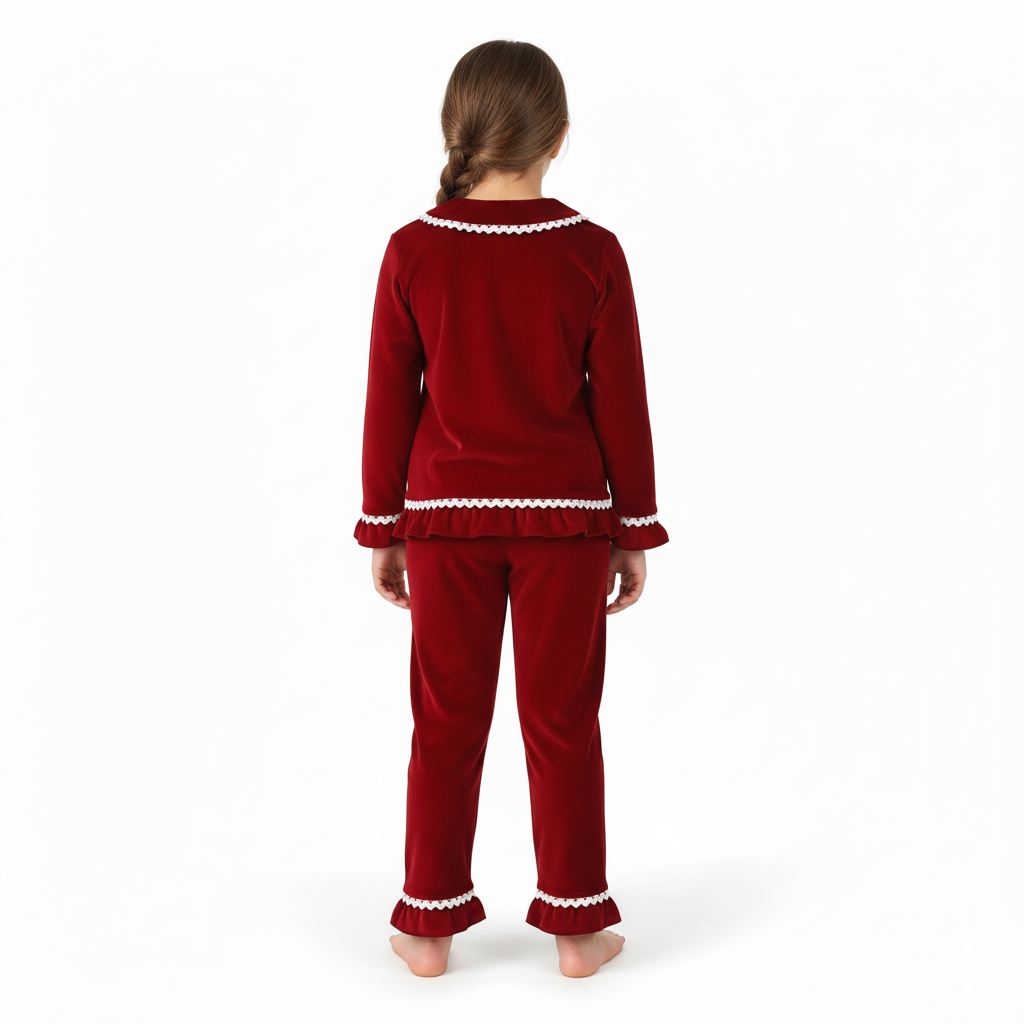 Family Matching Christmas Pajama Set And Dress For Holiday