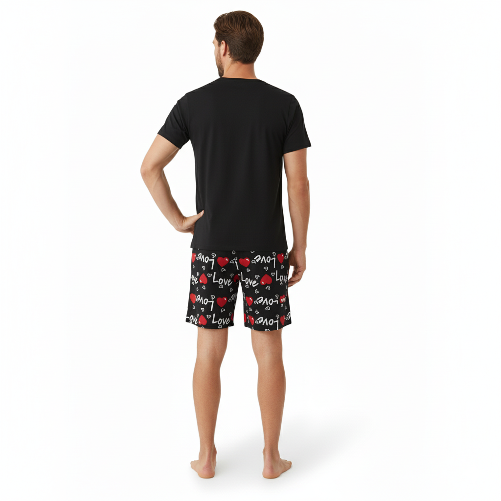 Letter Printed Cozy Valentine Day Couple Outfit SetValentine's Day Letter Printed Cozy Valentine Day Couple Outfit Set - Image 5