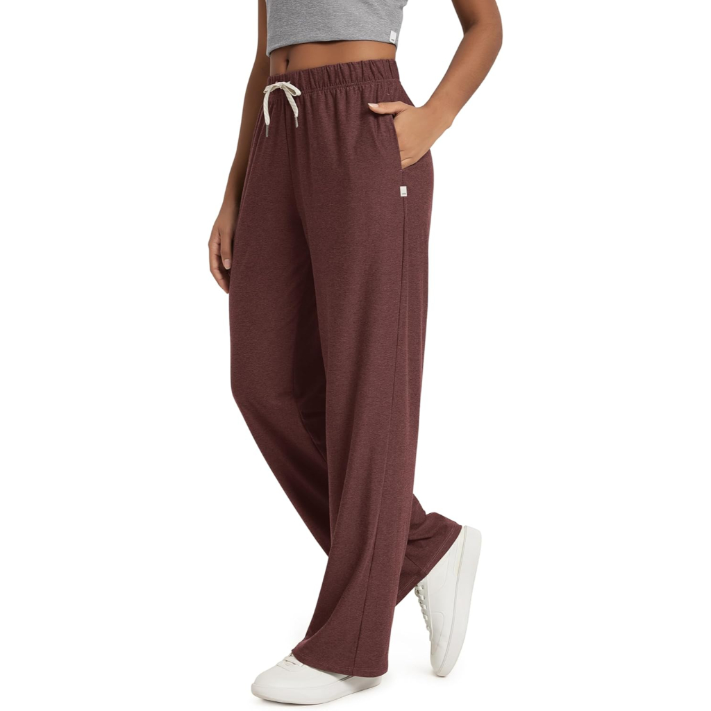 Straight Lounge Pajama Pants With Pockets