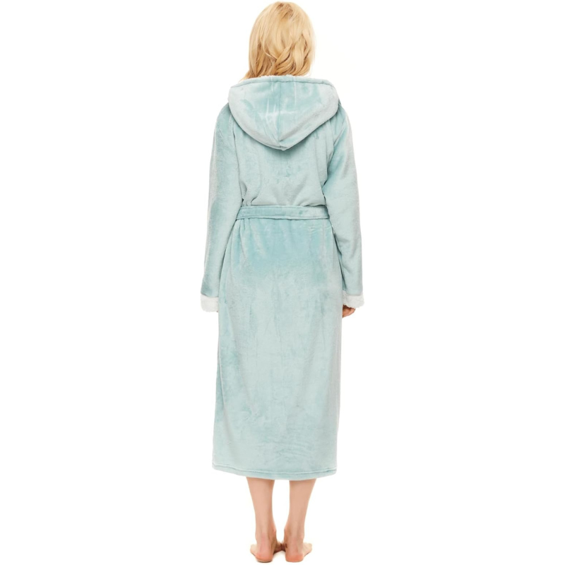 Cozy Hooded Bathrobe For Women
