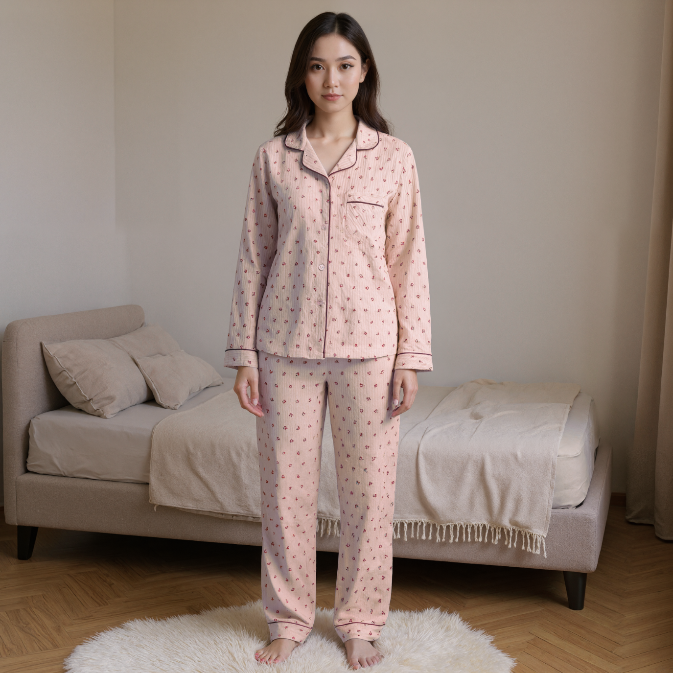 Long Sleeve Comfortable Pajama Set