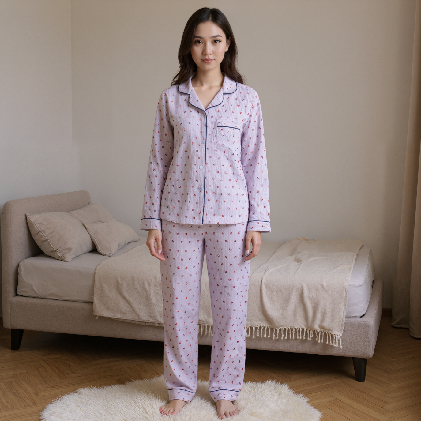 Long Sleeve Comfortable Pajama Set