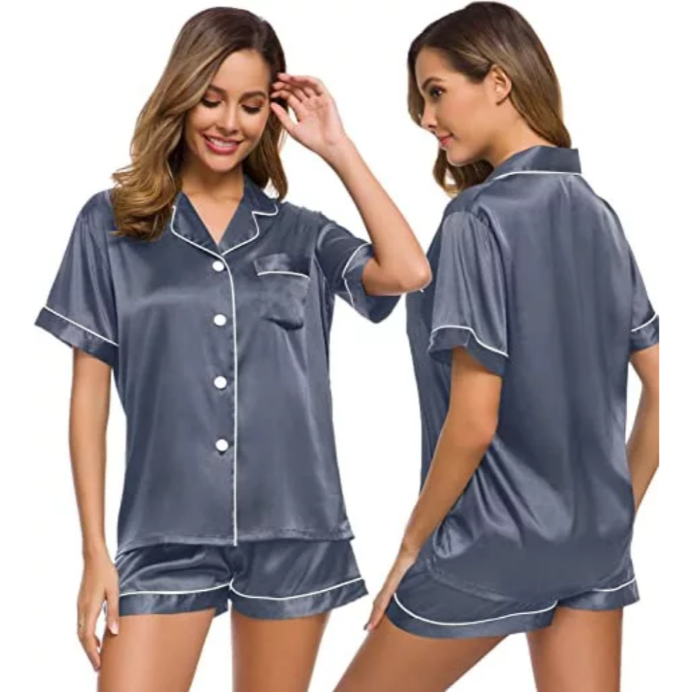 Silk Satin Pajamas Set For Women-Original Pajamas