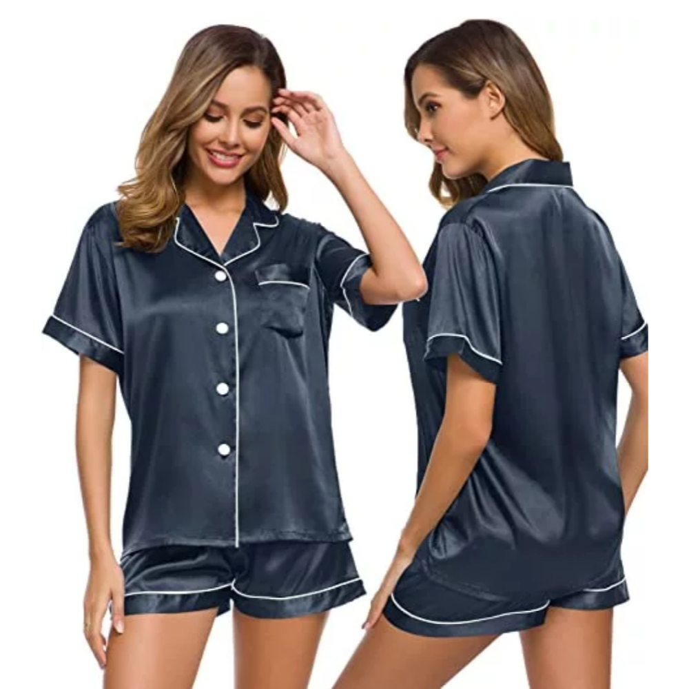 Silk Satin Pajamas Set For Women-Original Pajamas