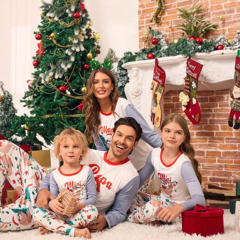 Merry Christmas Knit Family Matching Pajama Set